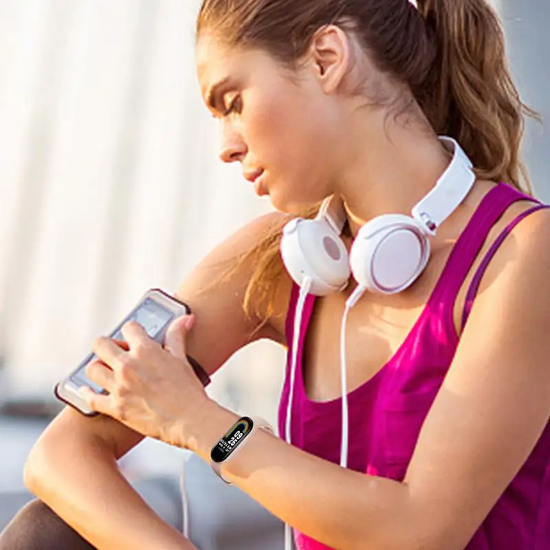 Smart Band Waterproof Fitness Tracker Smart Bracelet Heart Rate Monitor 0.96in TFT HD Color Screen Activity Fitness Trackers - Image 2